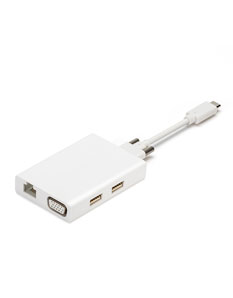 5口USB Type-C擴展塢白色外觀